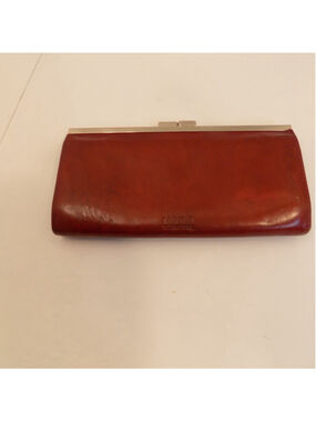 Women's Hobo International Red Leather Wallet One Size